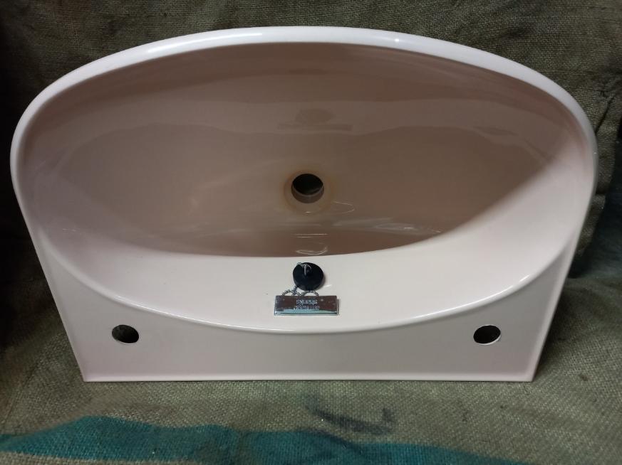 Lightweight Plastic Bathroom Size Basin With Pedestal. JSL UK